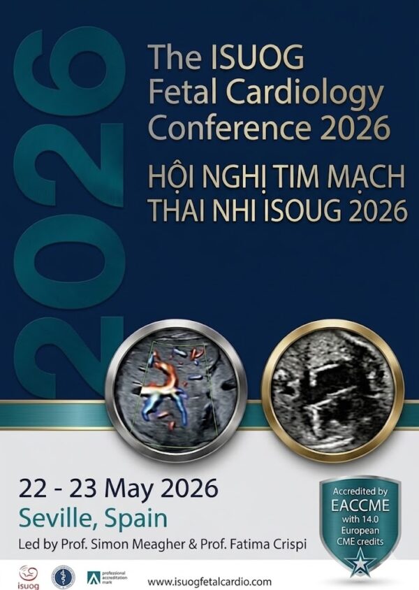 The ISUOG Fetal Cardiology Conference 2026 hội nghị tim thai quốc tế