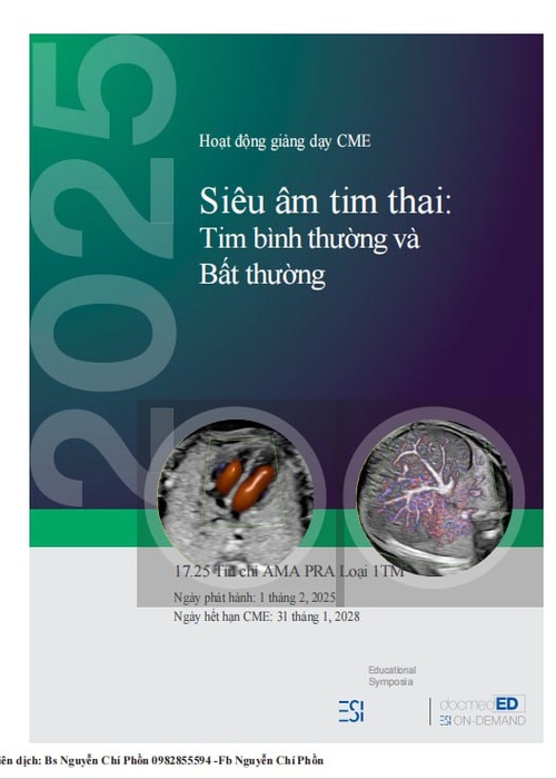 SÁCH: Siêu âm tim thai 2025 – Tim bình thường và bất thường
