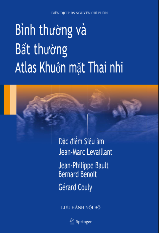 Bìa sách Atlas khuôn mặt thai nhi bình thường và bất thường – bản dịch tiếng Việt