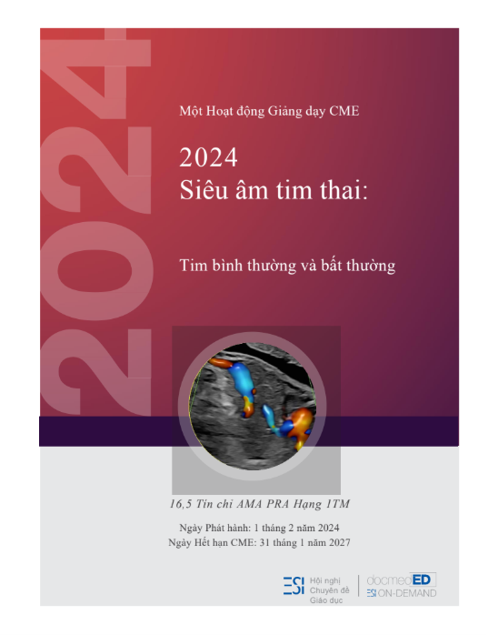 Siêu âm tim thai 2024 – Tim bình thường và bất thường – bản dịch tiếng Việt