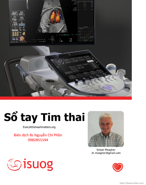 Sổ tay siêu âm tim thai – GS Simon Meagher – bản dịch tiếng Việt